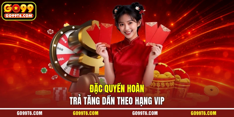 Đặc quyền hoàn trả tăng dần theo hạng VIP